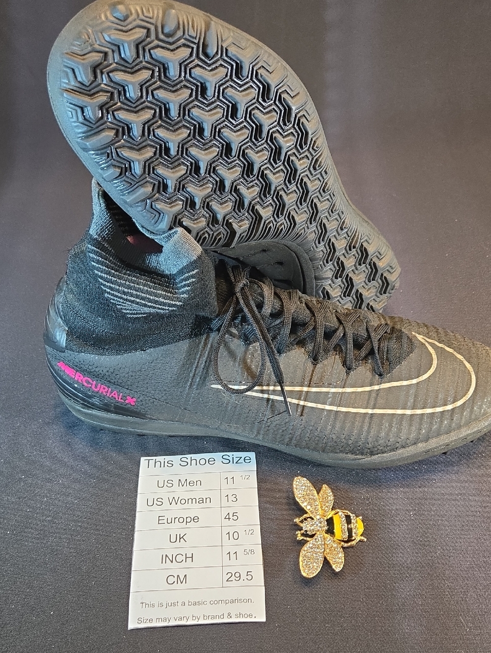 Nike Mercurial X Proximo II TF Turf Football/Soccer Shoes in Black